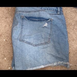 Distressed Jean Shorts